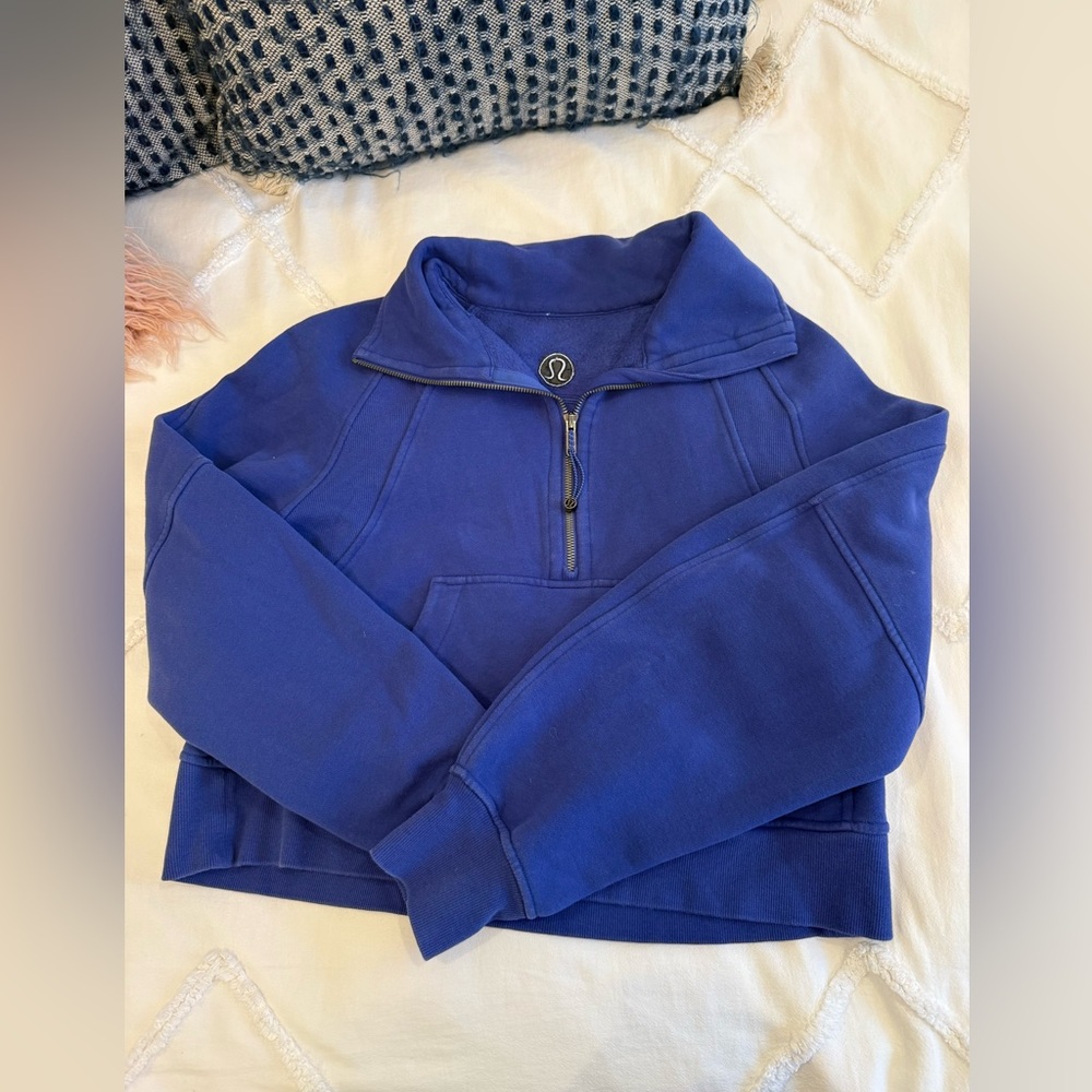 lululemon athletica Blue Half-Zip Sweatshirt